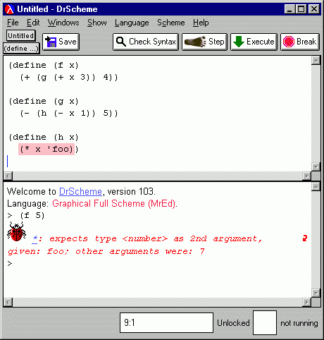 Bug Icon for Dynamic Error