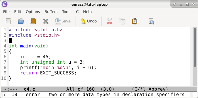 Emacs-Screenshot (GUI)